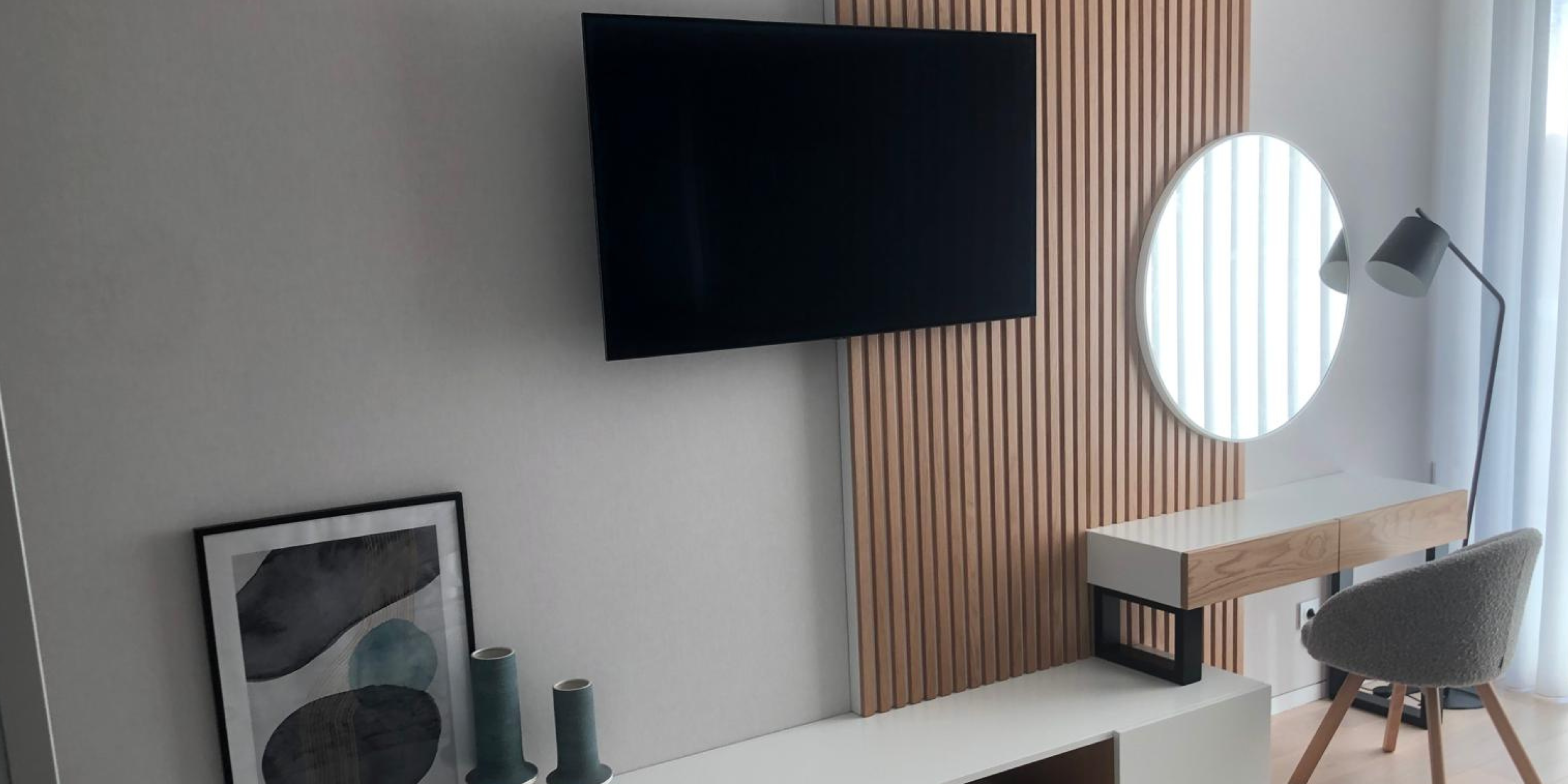 Uma sala feita com moveis vasco.